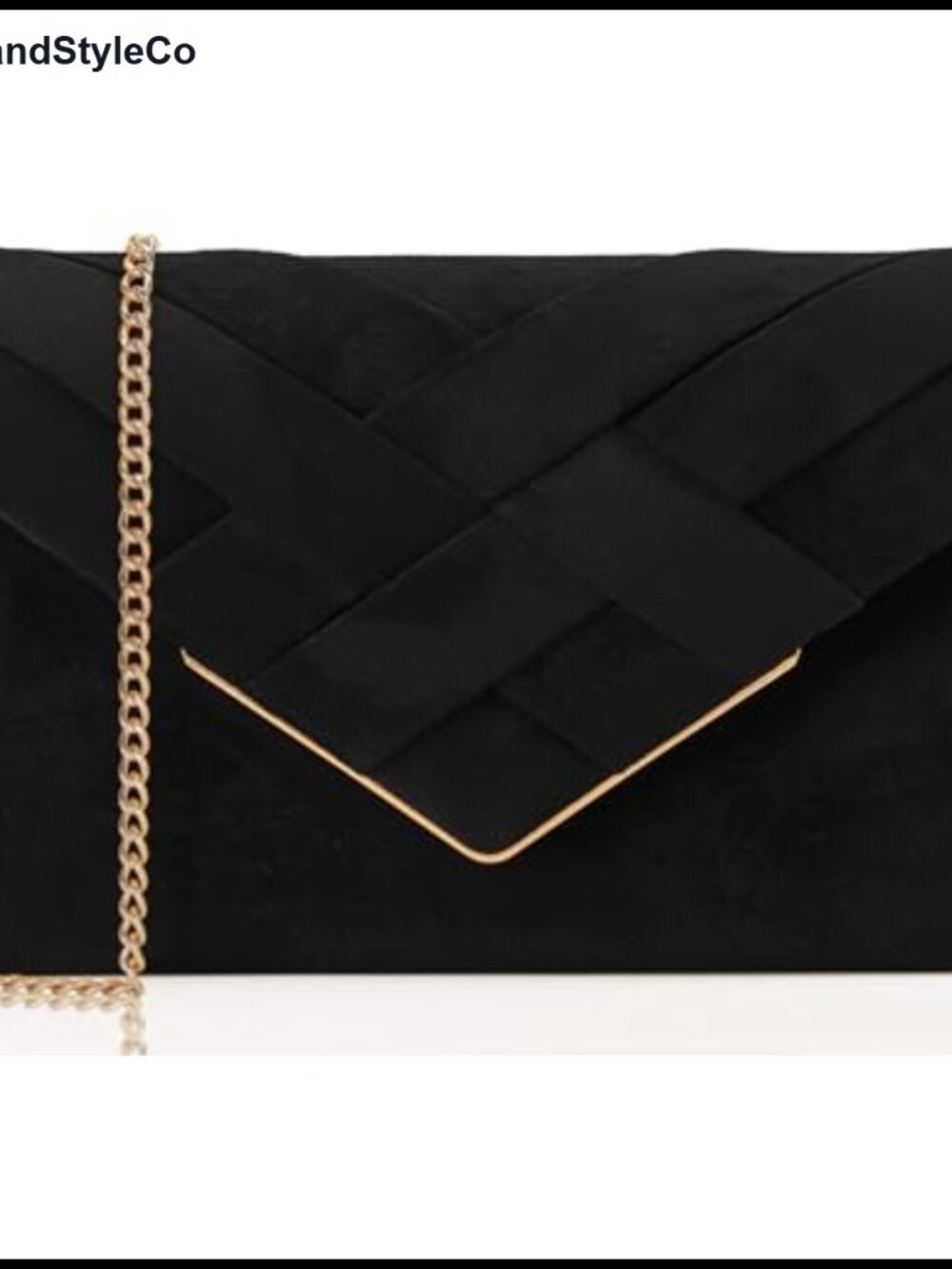 Velvet Clutch Evening Bag Woven Flap Detachable Chain Shoulder Purse